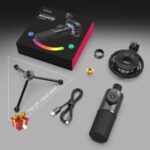 FIFINE K658 USB Dynamic Cardioid Podcast Microphone With A Live Monitoring, Gain Control, Mute Button - Image 2