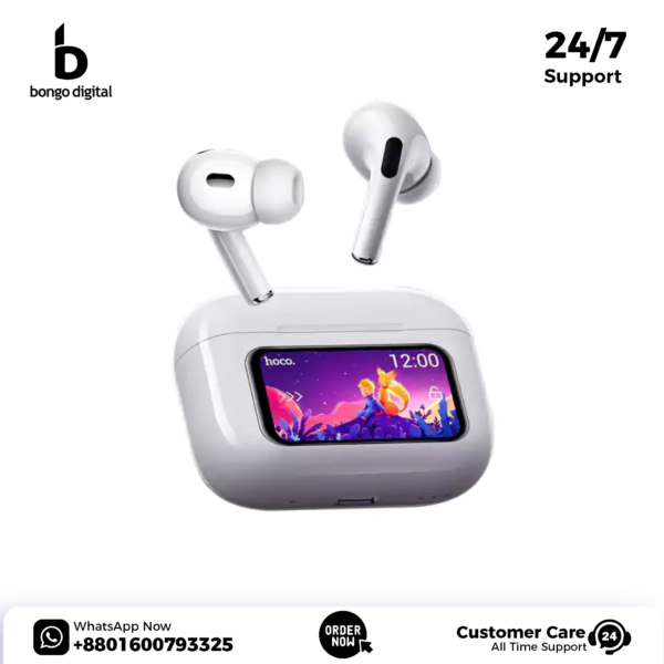 Hoco EW72 ANC TWS Earbuds With HD Display