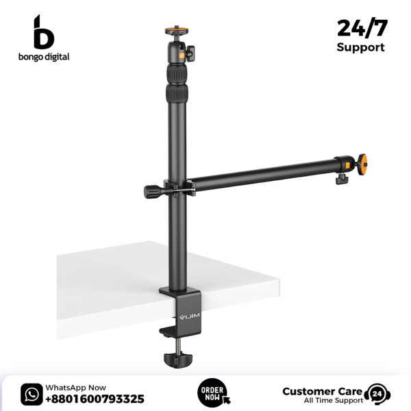 Ulanzi VIJIM-LS02 - Overhead Desk Mount Stand for DSLR, DSLR & Ring Lights